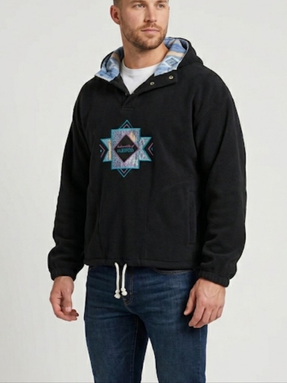 Vintage University Of Alberta Fleece Hoodie